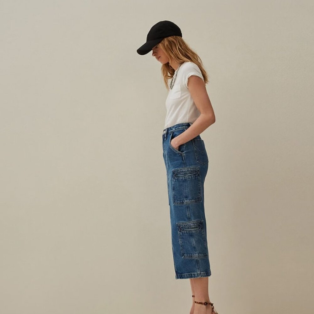 HUDSON Jeans Reconstructed Cargo Skirt - Picture 5 of 8
